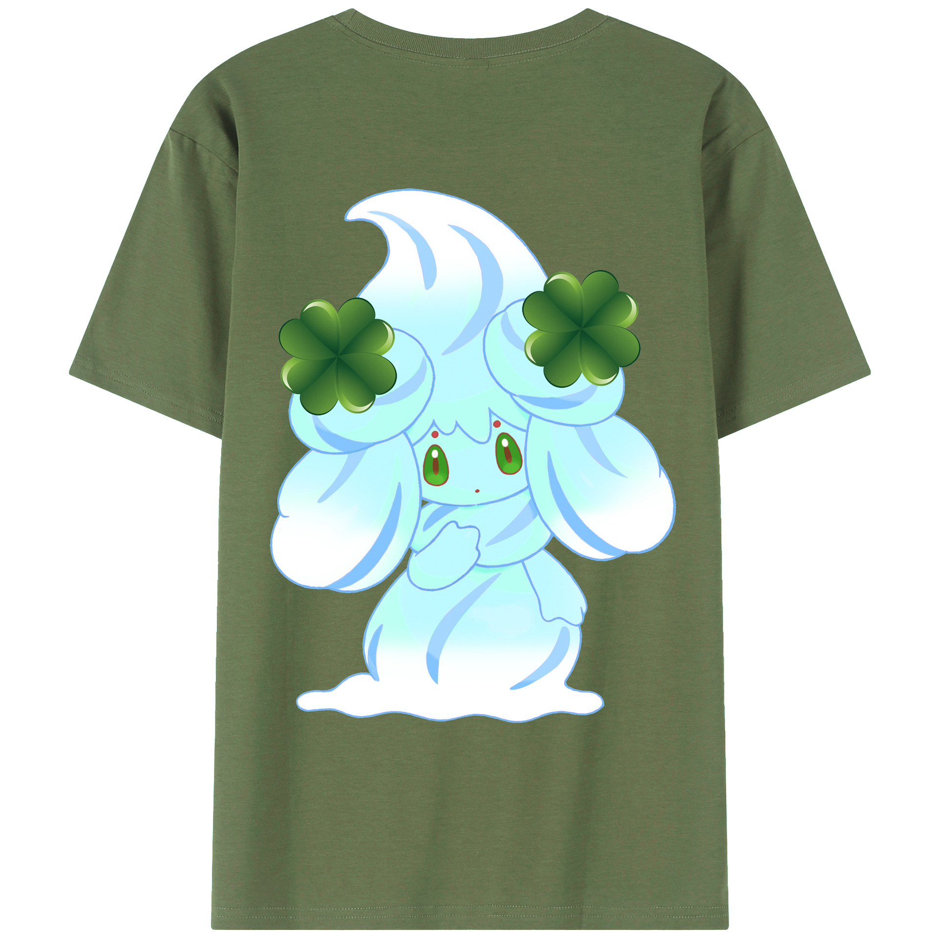 （画像用） ポケットモンスター Pokémon 綿100％ メンズ半袖Tシャツ（バックプリント） 通気性